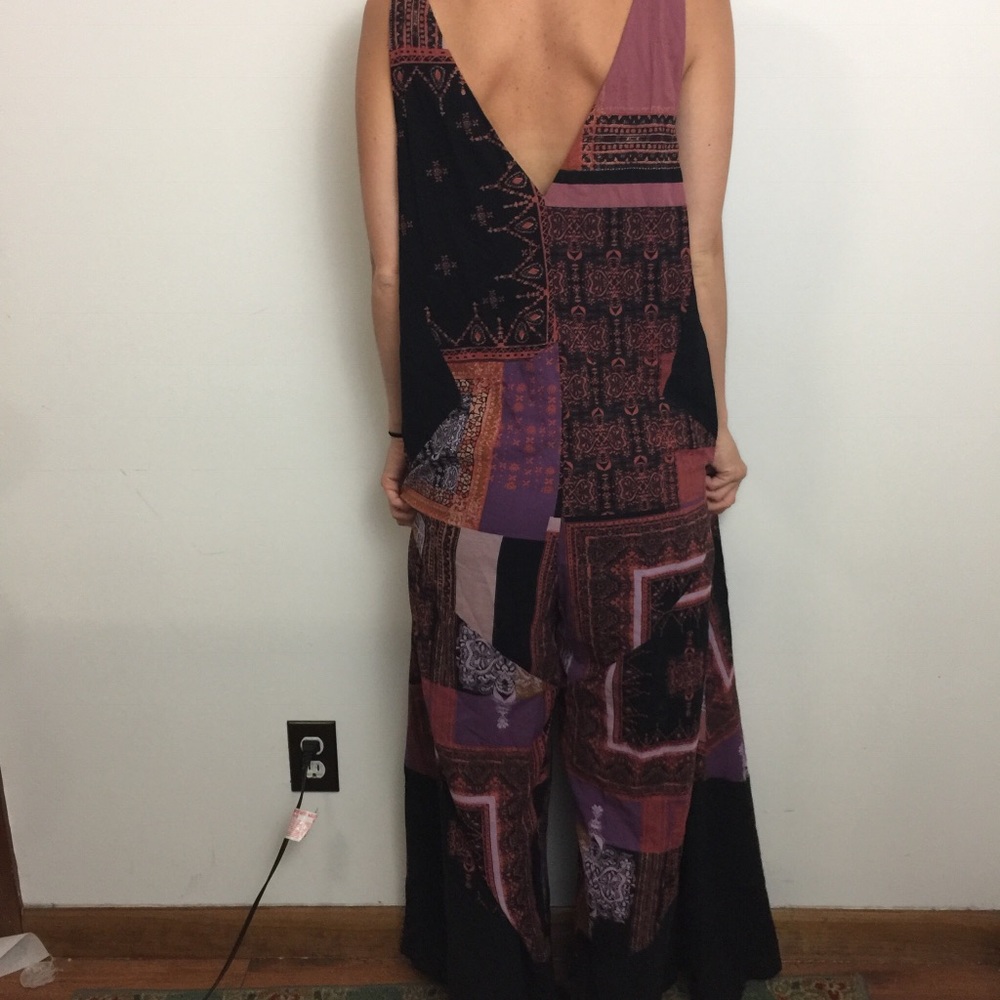 SOLD FREE PEOPLE Wide Leg Boho Jumpsuit - Picture 3 of 8